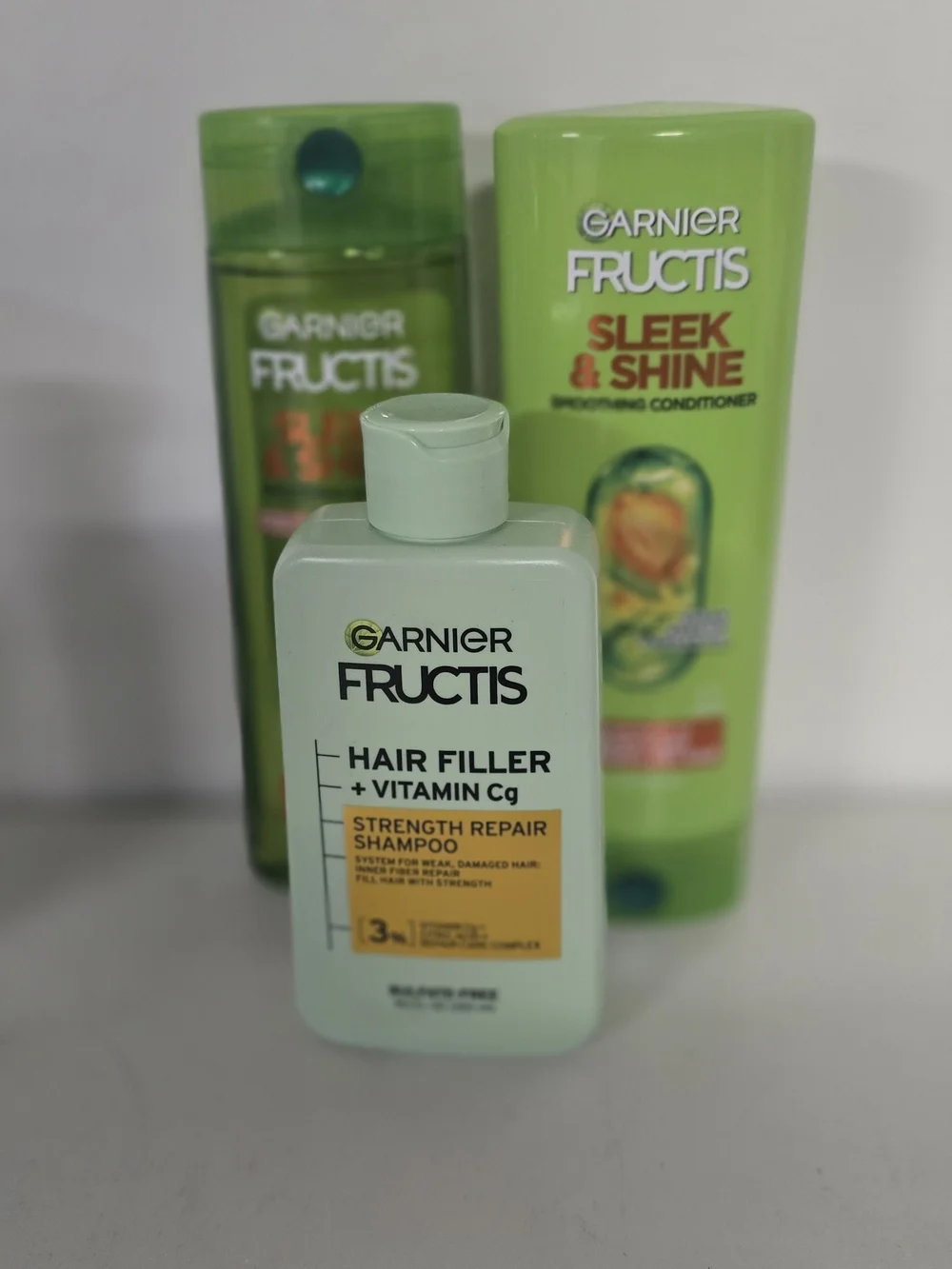 Garnier Fructis Sleek & Shine Shampoo and Conditioner Set - Light Green